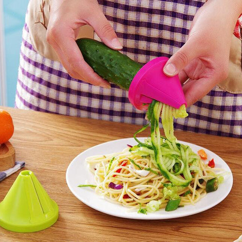 NEW Vegetable Fruit Spiral Shred Process Device Cutter Slicer Peeler Kitchen Tool Spiralizer Cutter Graters kitchen tool Gadget - Global Cart Pro