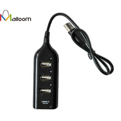 2017 New Arrival USB Hub data line Black USB 2.0 Hi-Speed 4-Port Splitter Cable Hub Adapter For PC Computer - Global Cart Pro
