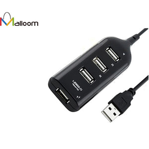 2017 New Arrival USB Hub data line Black USB 2.0 Hi-Speed 4-Port Splitter Cable Hub Adapter For PC Computer - Global Cart Pro