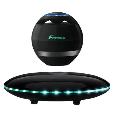 FOXNOVO Levitating Bluetooth Speaker Portable Wireless LED Floating Bluetooth Speaker Multicolor LED 360 Degree Rotating Stereo Speaker - Global Cart Pro