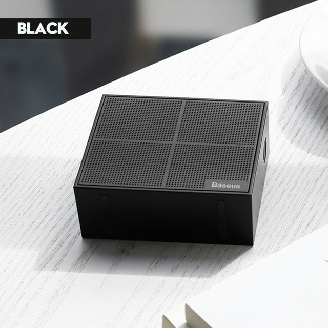 Baseus E05 Bluetooth Speaker Portable Outdoor Square Box Wireless Speaker With 15 Hours Super Long play time Bass Sound box - Global Cart Pro