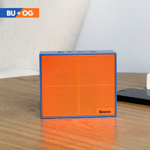 Baseus E05 Bluetooth Speaker Portable Outdoor Square Box Wireless Speaker With 15 Hours Super Long play time Bass Sound box - Global Cart Pro