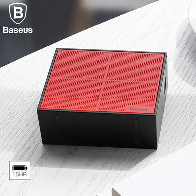 Baseus E05 Bluetooth Speaker Portable Outdoor Square Box Wireless Speaker With 15 Hours Super Long play time Bass Sound box - Global Cart Pro