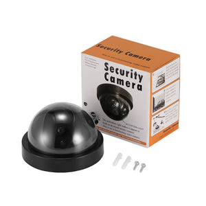 Simulated Security Camera Dummy Fake Dome Camera with Flash LED Light - Global Cart Pro