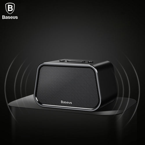 Baseus Portable Bluetooth Speaker Mini Wireless Outdoor Speaker With Mic TF Card Aux Cable U disk Stereo Music Computer Speaker - Global Cart Pro