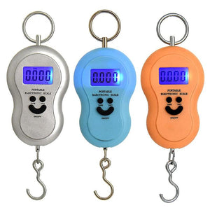 Portable 50kg/5g Mini Hanging Electronic Scale LCD Digital Night Vision Fishing Hook Luggage Scale Wight Balance - Global Cart Pro