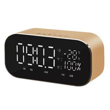 Bluetooth Speaker Support Temperature LCD Display FM Radio TF Alarm Clock  Date Display Home  Decor - Global Cart Pro