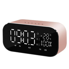 Bluetooth Speaker Support Temperature LCD Display FM Radio TF Alarm Clock  Date Display Home  Decor - Global Cart Pro